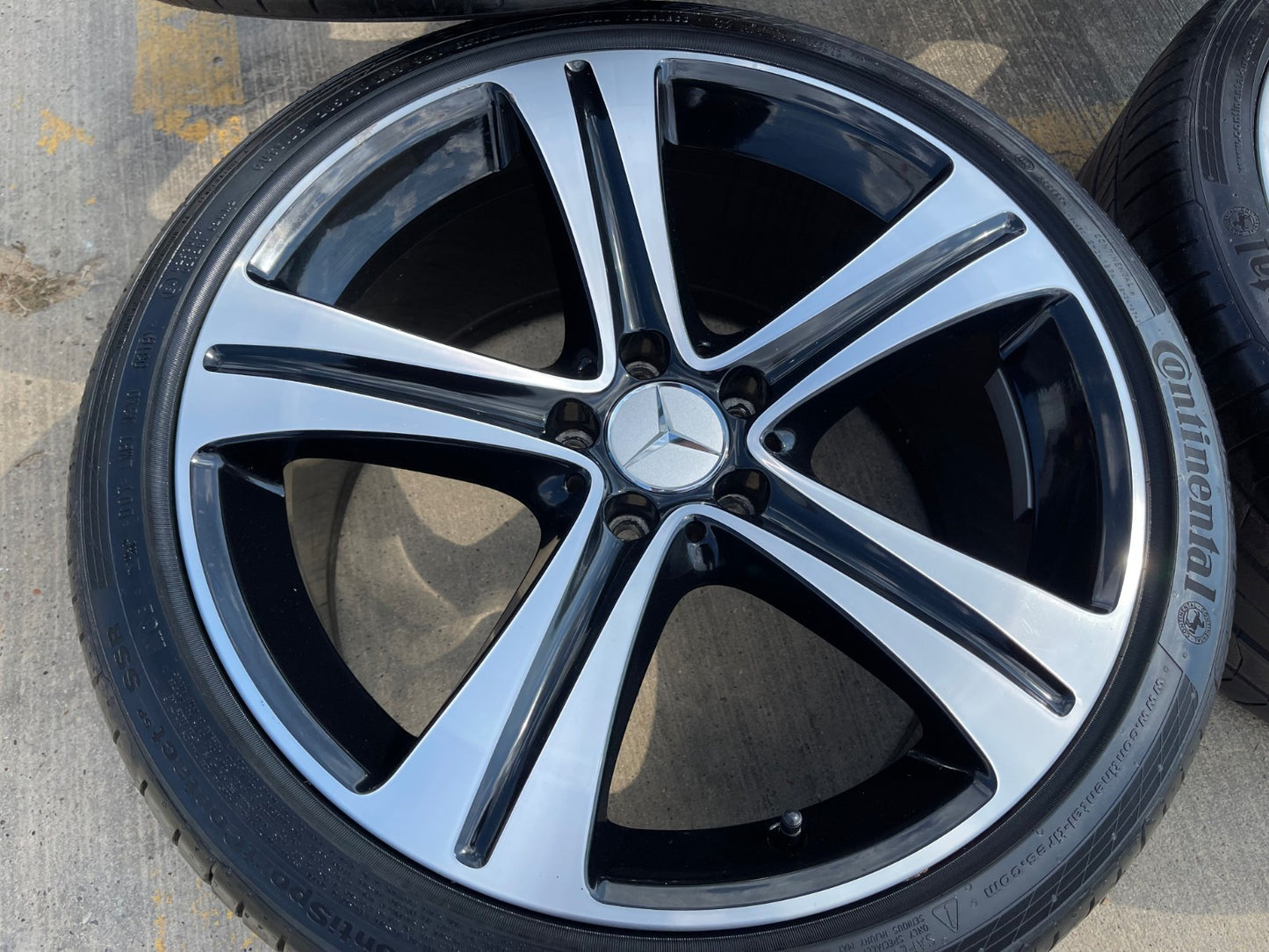 19" Mercedes AMG C E S Class OEM 85534 wheels rims tires CONTINENTAL SET
