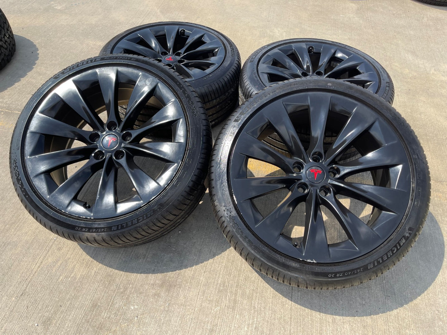 20" Tesla Model S X OEM wheels rims 2022 2023 2024 2025 2026 2027 MICHELIN