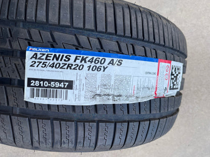 (1) 275/40/20 Falken Azenis FK460 A/S tire 275/40R20 106Y M+S NEW