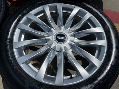 22" Cadillac Escalade Platinum OEM wheels rims 95026 4873 tires SET BRIDGESTONE