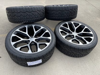 24" GMC Yukon Sierra Chevy Tahoe 1500 OEM replica 5668 wheels rims tires