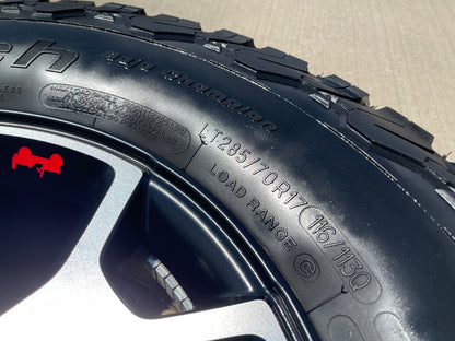 17" Jeep Wrangler Rubicon OEM 9218 wheels rims Gladiator BRIDGESTONE A/T NEW