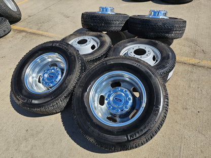 17" Ford F-350 Dually OEM 14077 14078 rims wheels 2023 2024 2025 MICHELIN