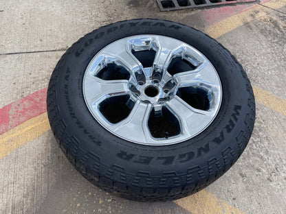 20" Dodge Ram 1500 OEM Laramie CHROME 2679 wheel rim tire 2022 2023 2024 2025
