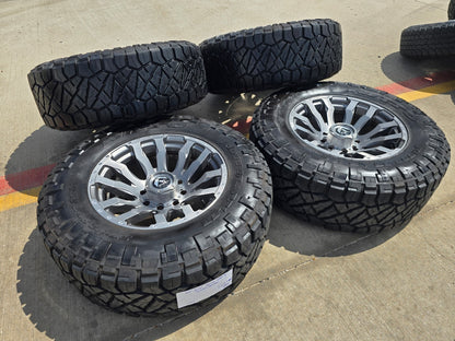 20x10 20" FUEL D693 Blitz Ford F-250 F-350 rims wheels tires 8x170 -18 NITRO 37"