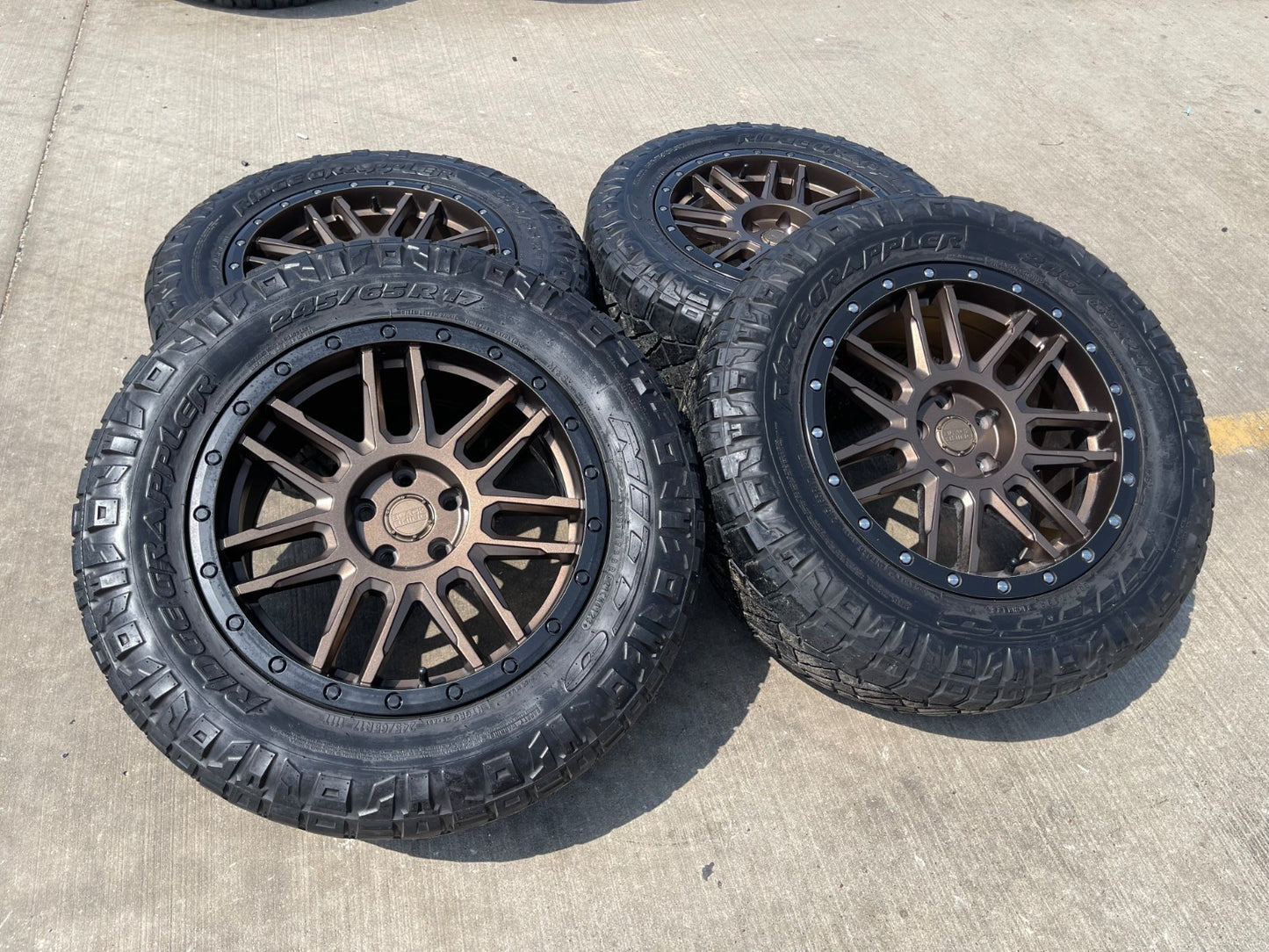 17" 17x8 Black Rhino Arches BRONZE Ford Maverick Bronco Sport rims wheels SET
