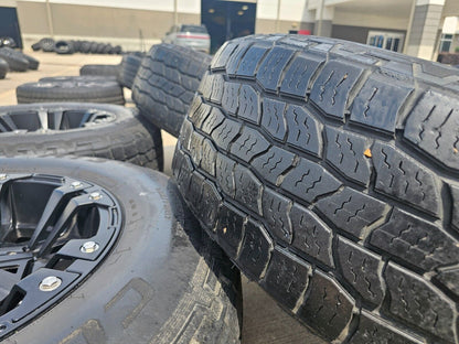 17x9 KMC Monster II Jeep Wrangler 5x127 wheels rims tires