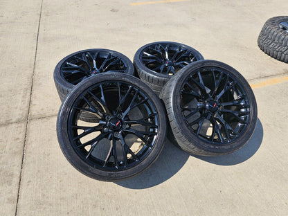 19x10 20x12 Chevy Corvette Z06 STINGRAY C7 OEM wheels rims 5734 5736 black