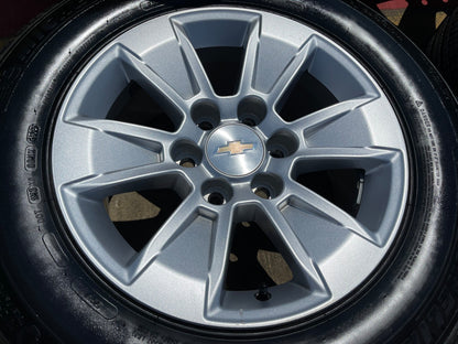 17" Chevy Silverado OEM wheels rims 5908 Colorado GMC Canyon MICHELIN SET