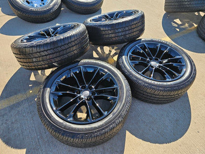 22" Jeep Grand Wagoneer OEM 9298 Obsidian rims wheels RAM 1500