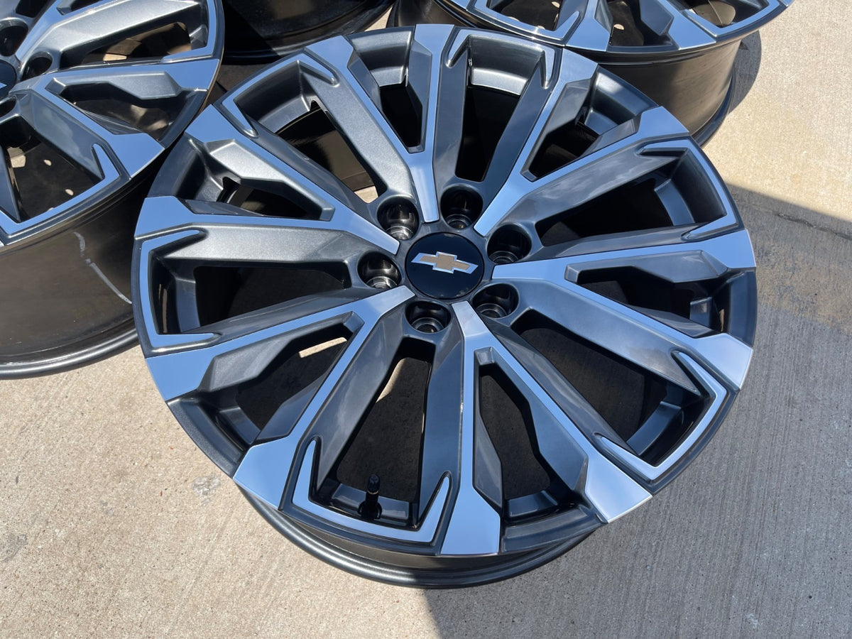 22" Chevy Tahoe Silverado Suburban OEM wheels rims 2023 2024 2025 2026 2027 NEW