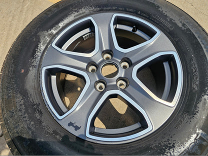 17" Jeep Wrangler Rubicon OEM wheel rim 9217 Gladiator spare 2021 2022 2023 2024