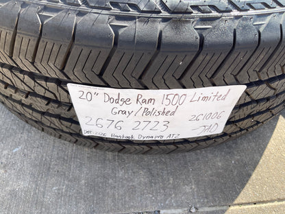 20" Dodge Ram 1500 OEM LIMITED 2676 2723 wheels rims 2025 2026 2027 HANKOOK NEW