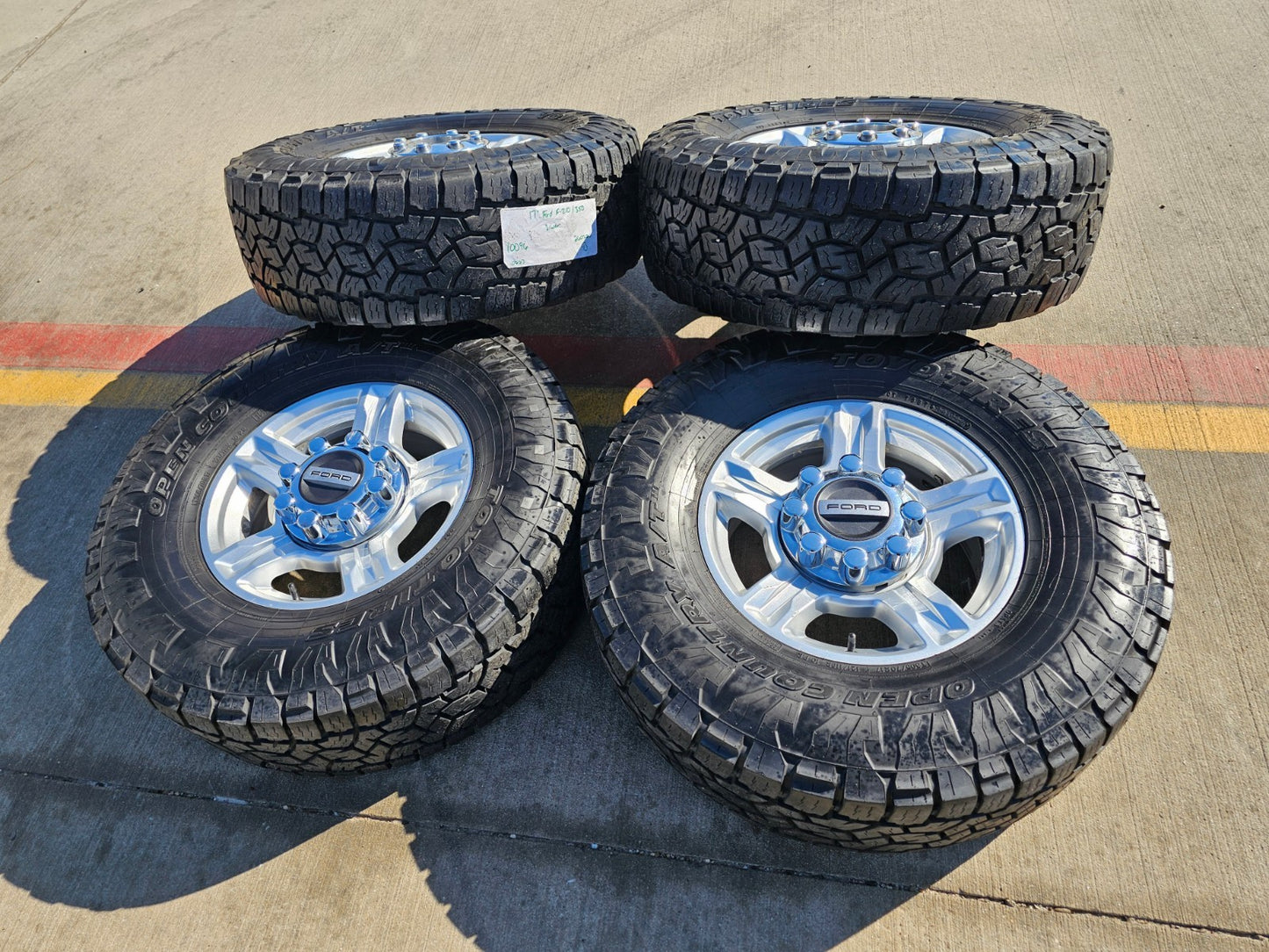 17" Ford F-250 F-350 OEM 10096 TREMOR wheels rims tires TOYO A/T3 34"