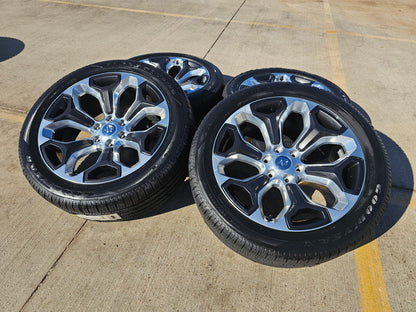 22" Dodge Ram 1500 OEM Laramie rims wheels tires 2685 GOODYEAR NEW
