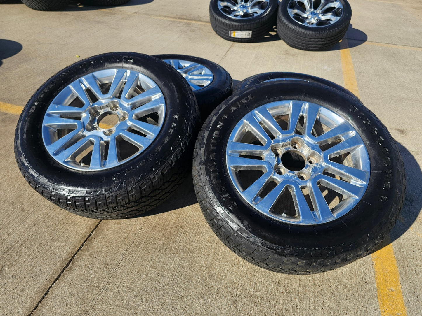 20" Toyota Tundra TSS TRD T Force OEM wheels rims 5x150 tires FIRESTONE A/T2