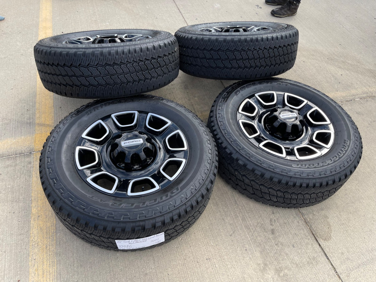 20" Ford F-250 F-350 OEM Lariat Platinum wheels rims 10486 SET BRIDGESTONE