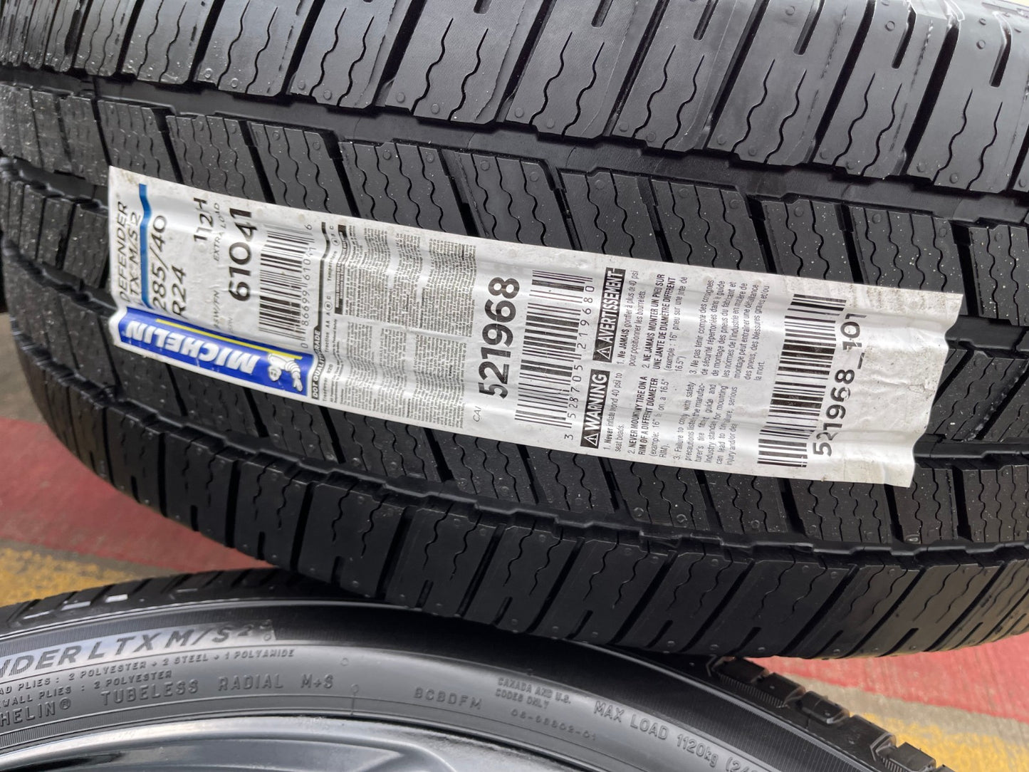 24" Cadillac Escalade V OEM wheels rims black SET 2025 2026 2027 NEW MICHELIN