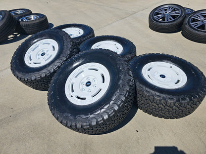 17" Ford Bronco HERITAGE SASQUATCH OEM 10463 wheels rims white 35" BFG NEW