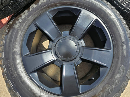 20" Chevy Silverado 1500 Tahoe OEM Replica wheels rims black 2018 2019 2020 5651