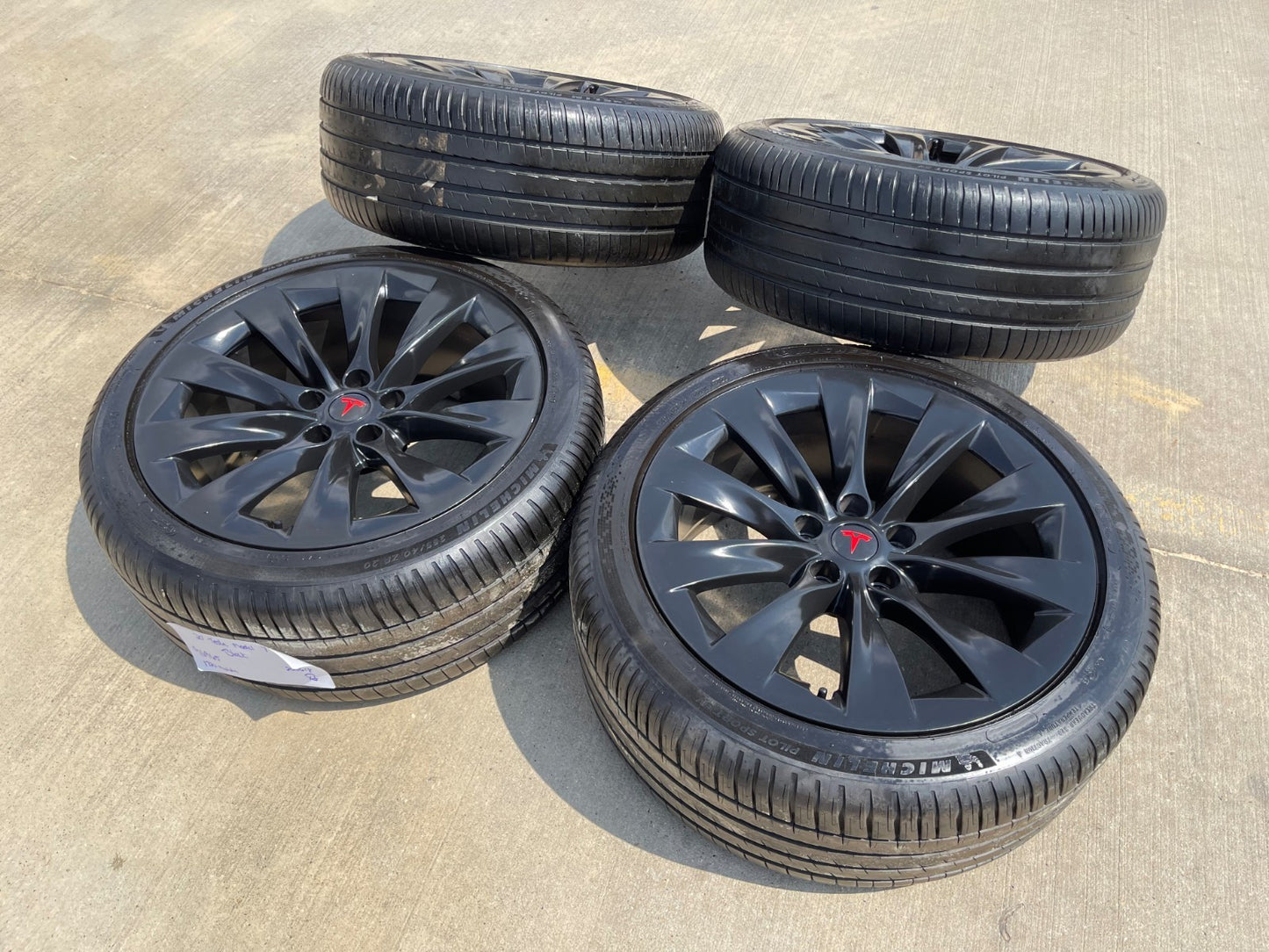 20" Tesla Model S X OEM wheels rims 2022 2023 2024 2025 2026 2027 MICHELIN