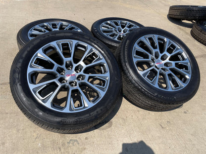 22" GMC Yukon Sierra DENALI OEM wheels rims Tahoe 2025 2026 2027 BRIDGESTONE NEW