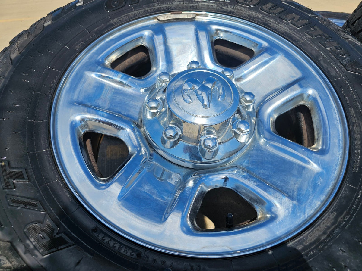 18" Dodge Ram 2500 3500 STEEL chrome OEM 2473 wheels rims SET TOYO R/T