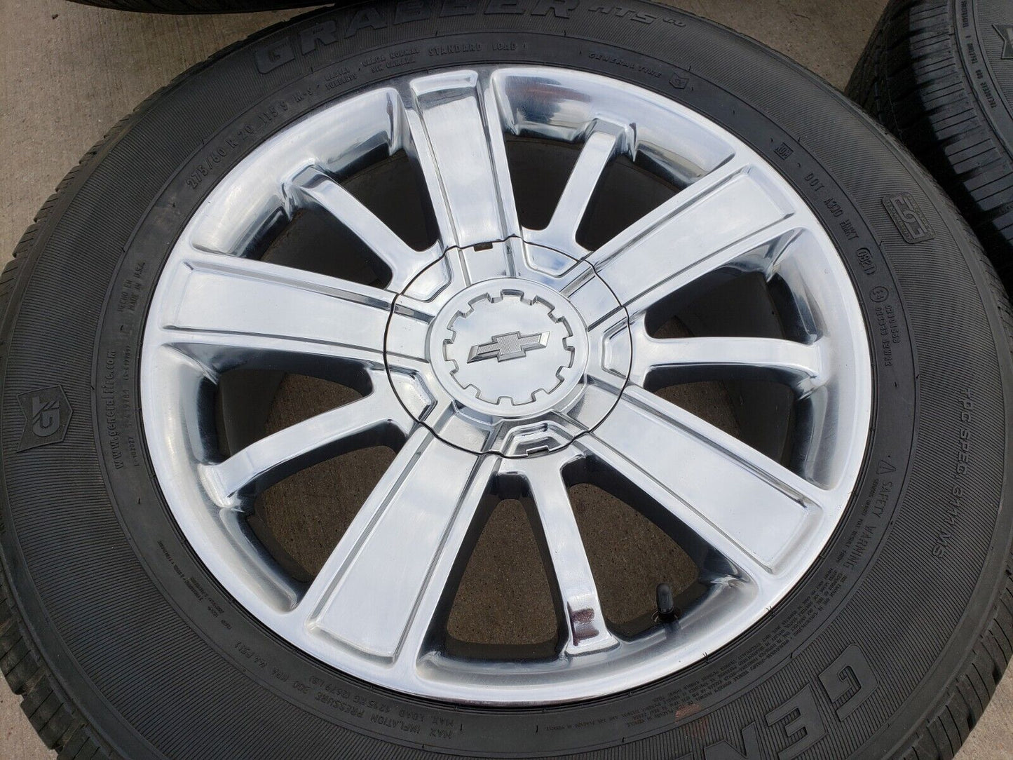 20" Chevy Silverado Tahoe OEM wheels rims 5653 CHROME tires