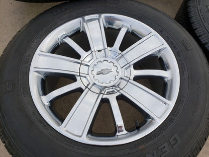 20" Chevy Silverado Tahoe OEM wheels rims 5653 CHROME tires