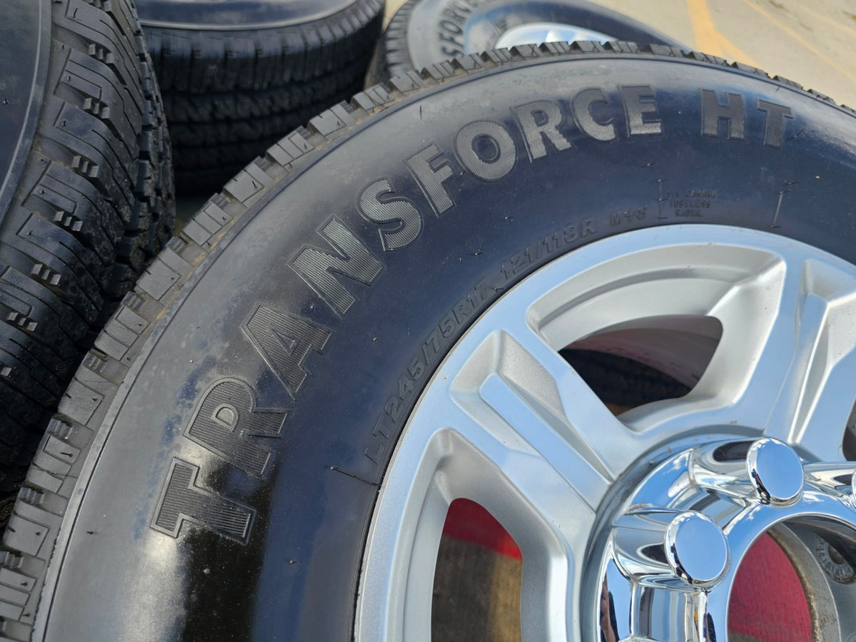 17" Ford F-250 F-350 OEM 10096 wheels rims tires FIRESTONE H/T SET