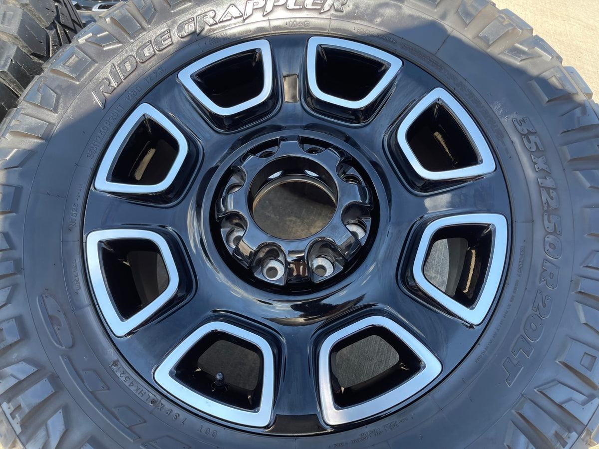 20" Ford F-250 F-350 OEM Lariat Platinum wheels rims 10486 tires SET NITRO 35"