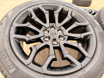 22" Dodge Ram 1500 OEM 95987 LIMITED Laramie wheels rims black 2025 2026 SET