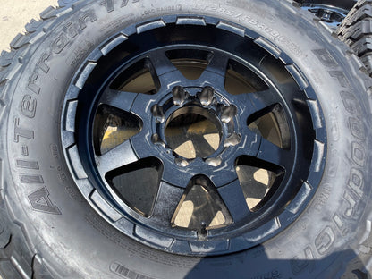 18x9 18" VOXX GFX TR12 wheels rims 8x165 8x6.5 Chevy GMC Ram 2500 3500 BFG KO3