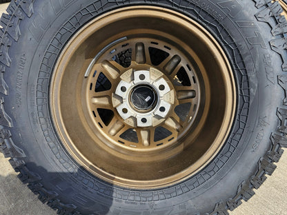 17" 4Runner Toyota Tacoma OEM BRONZE wheels rims FJ FALKEN WILDPEAK A/T4 NEW
