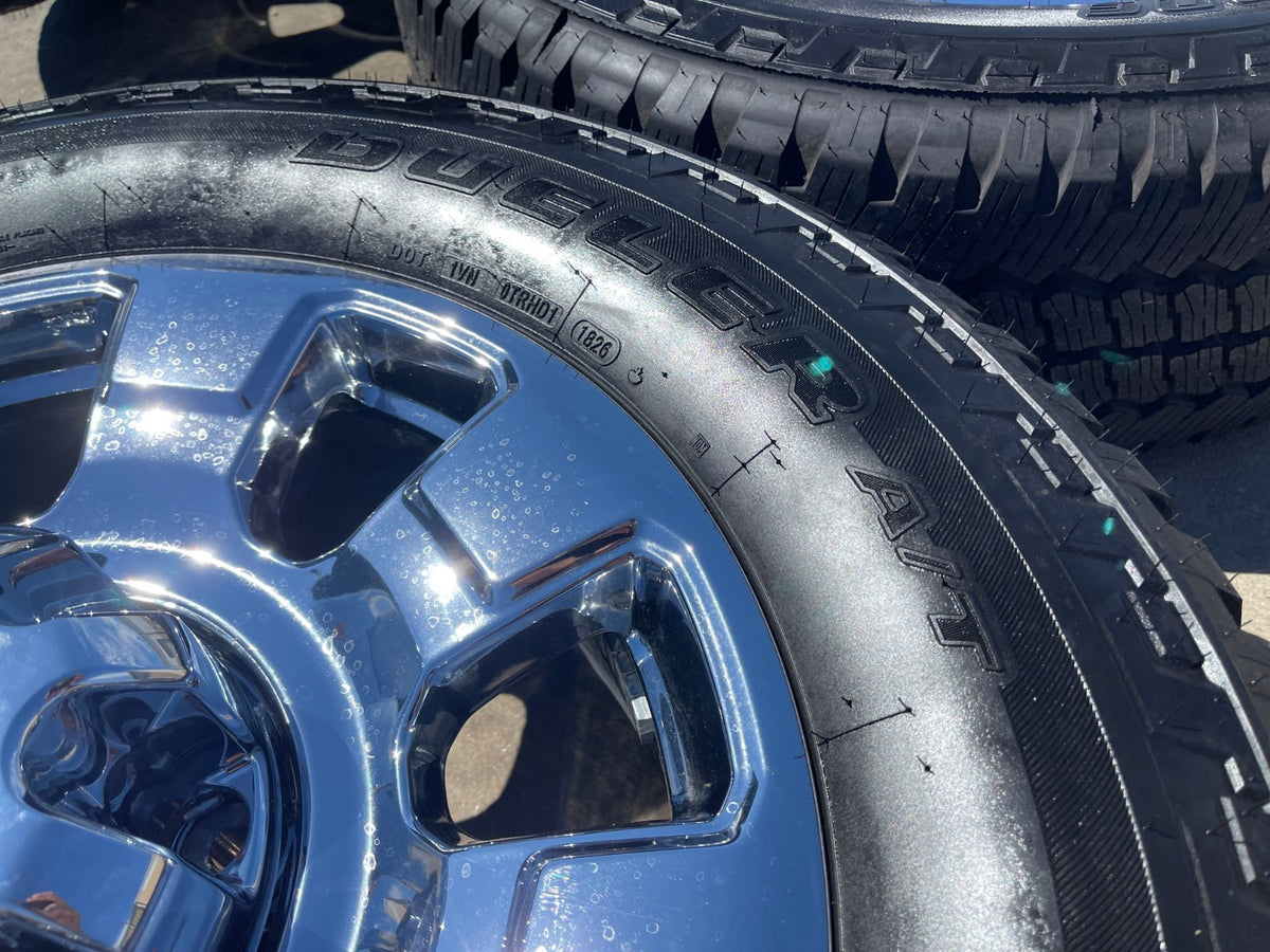 20" Ford F-250 F-350 OEM 10295 25085 10552 chrome wheels rims BRIDGESTONE SET