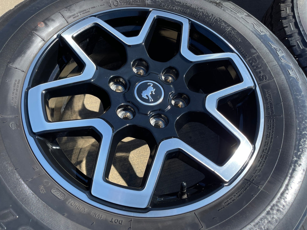 18" Ford Bronco wheels rims black 95213 Ranger SET 2022 2023 2024 2025 2026 2027