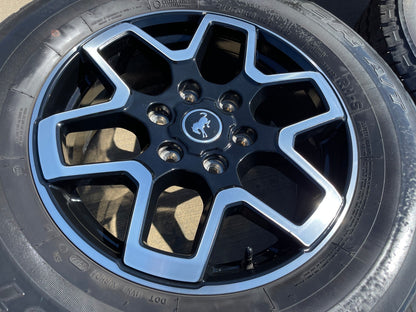18" Ford Bronco wheels rims black 95213 Ranger SET 2022 2023 2024 2025 2026 2027