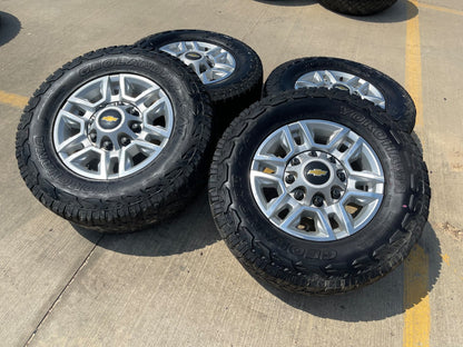 17" Chevy Silverado GMC Sierra 2500 OEM 5948 wheels rims YOKOHAMA A/T SET