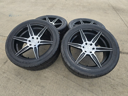 22x9.5 22" Ferrada FT2 Chevy Silverado RAM wheels rims 6x139 6x5.5 tires NITRO