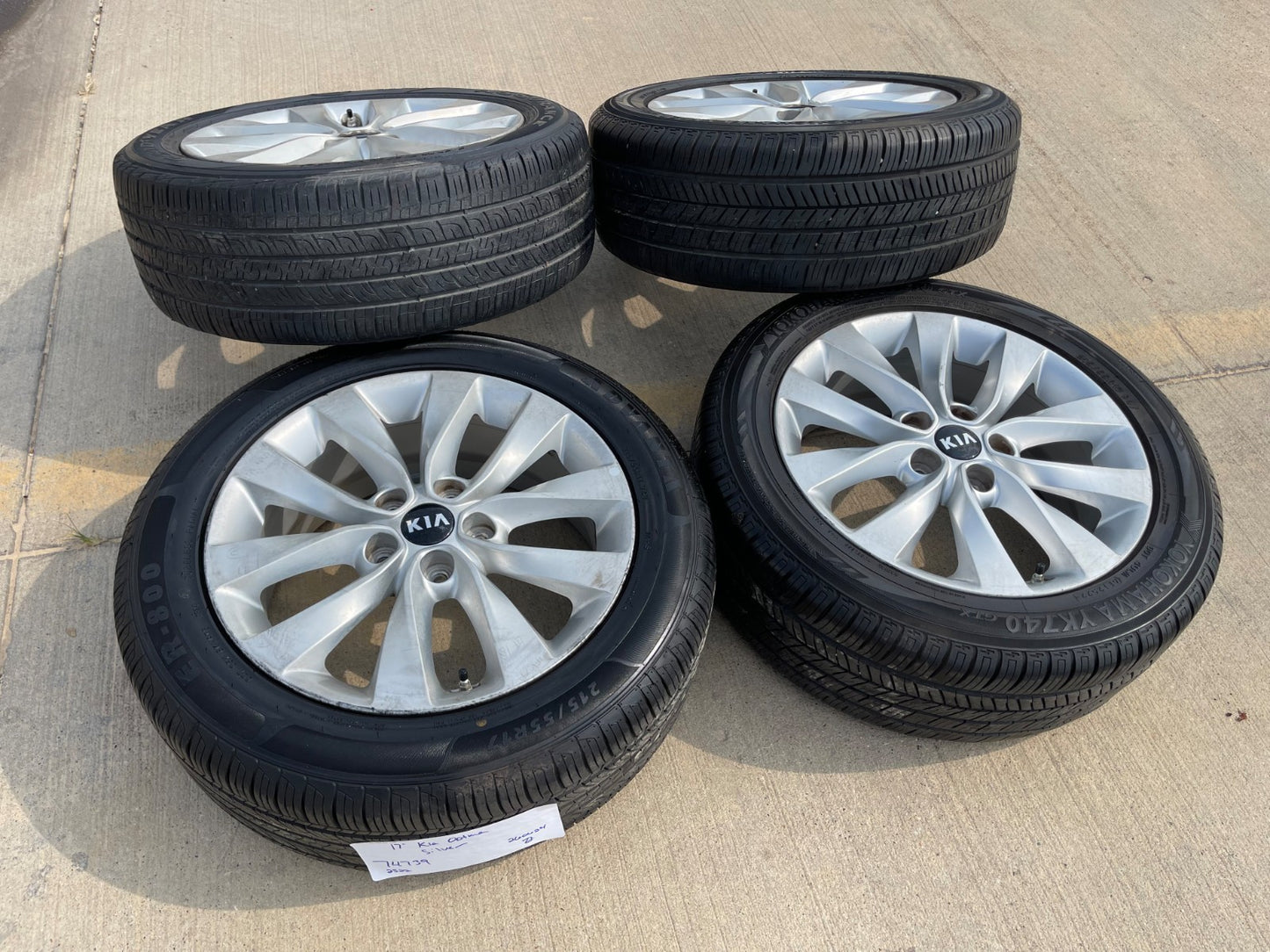 17" Kia Optima OEM 74731 wheels rims SET Sonata K4 K5 Soul Seltos Forte