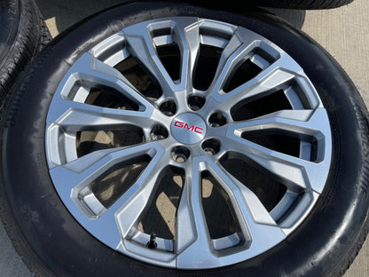 22" GMC Yukon Sierra DENALI OEM wheel rim 14025 97000 tire (1) spare BRIDGESTONE