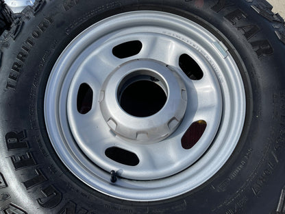 17" Ford F-250 F-350 OEM 3828 wheels rims tires GOODYEAR TERRITORY R/T 33" NEW
