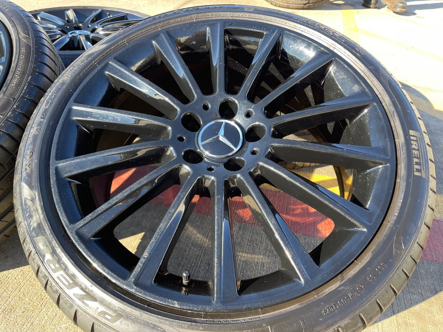 19" Mercedes AMG C E S Class OEM 85450 85451 wheels rims tires PIRELLI