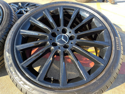 19" Mercedes AMG C E S Class OEM 85450 85451 wheels rims tires PIRELLI