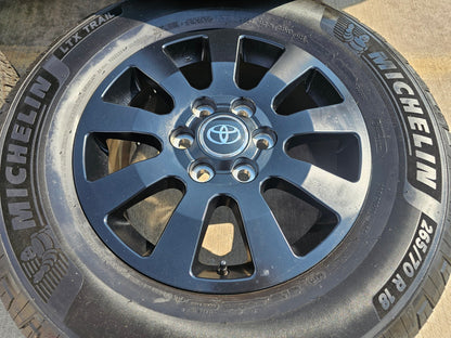 18" Toyota Land Cruiser OEM TRD black wheels rims 95952 Tundra Sequoia
