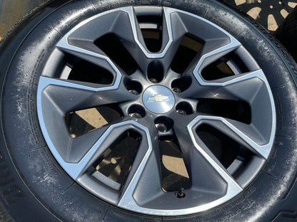 20" Chevy Silverado 1500 Tahoe OEM 5915 5916 wheels rims BRIDGESTONE SET