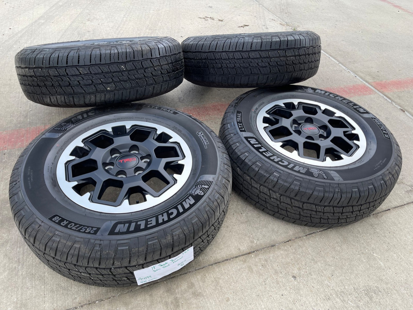 18" Toyota Tacoma 4Runner TRD OEM 94199 wheels rims 2024 2025 2026 MICHELIN NEW