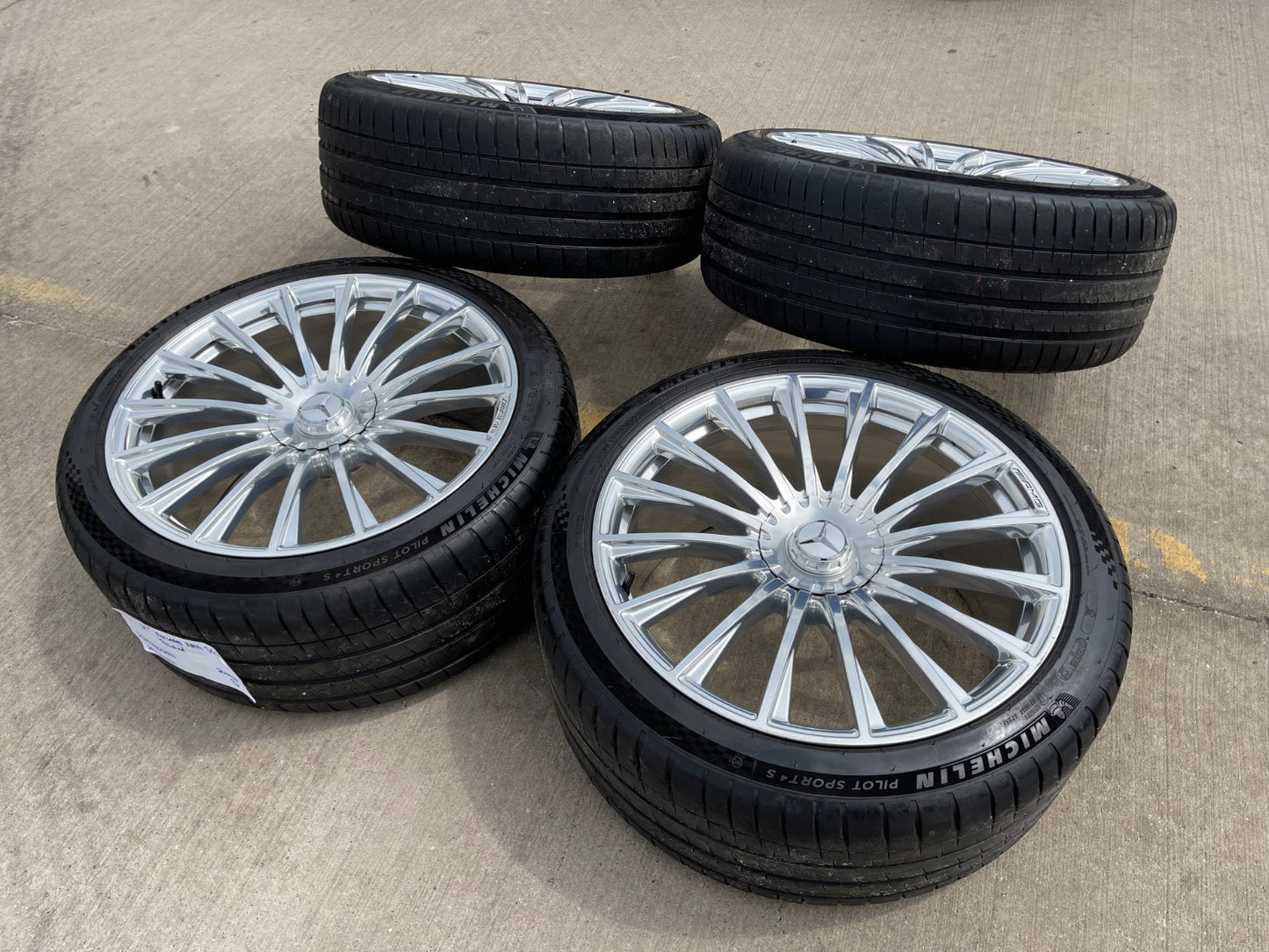 21" Mercedes S63 S550 S600 MAYBACH AMG OEM wheels rims MICHELIN 2024 2025 2026
