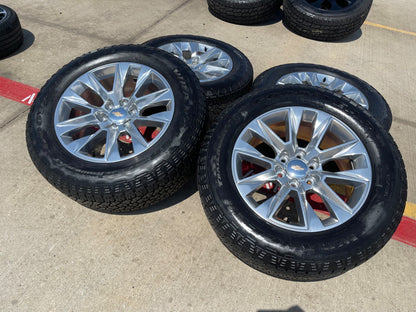 20" Chevy Tahoe Silverado LTZ 5920 OEM wheels rims Yukon SET GOODYEAR A/T