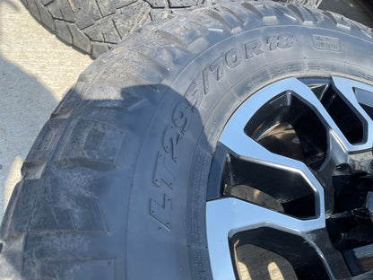 18" GMC Sierra AT4X Chevy Silverado 2500 3500 OEM 5949 wheels rims SET NITRO 34"